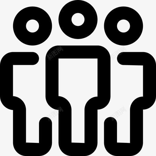 人物社区小组图标svg_新图网 https://ixintu.com 人物 团队 客户一组可爱的线条图标 小组 用户 社区 非常适合用户界面和基于24x24像素网格的功能图形 风格独特