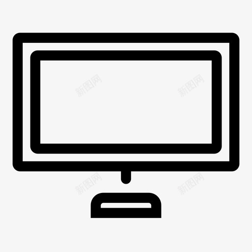 台式机计算机硬件图标svg_新图网 https://ixintu.com 台式机 显示器 硬件 计算机