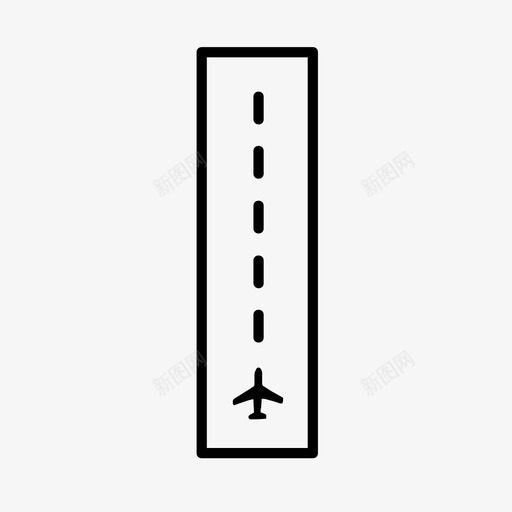 跑道机场航空图标svg_新图网 https://ixintu.com 机场 航空 航站楼 跑道 飞机