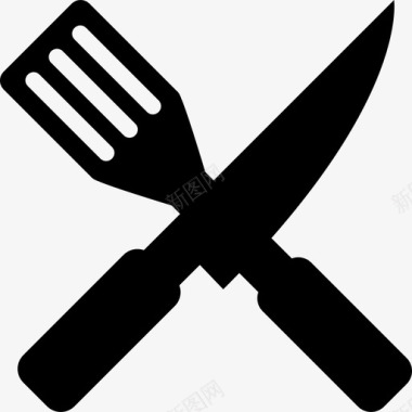 刀铲烹饪厨房图标图标