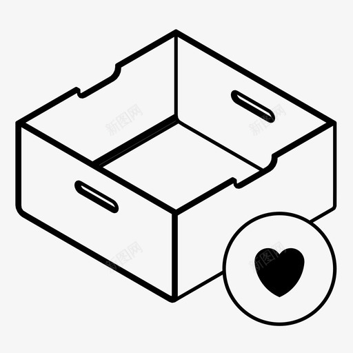 玩具盒添加到列表送货图标svg_新图网 https://ixintu.com 最喜欢的订单 添加到列表 爱储存 爱购物 玩具盒 盒子 送货