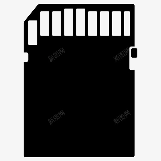 sd卡数据存储数据传输图标svg_新图网 https://ixintu.com sd卡 存储卡 安全数字 数据传输 数据存储 计算机硬件图标集