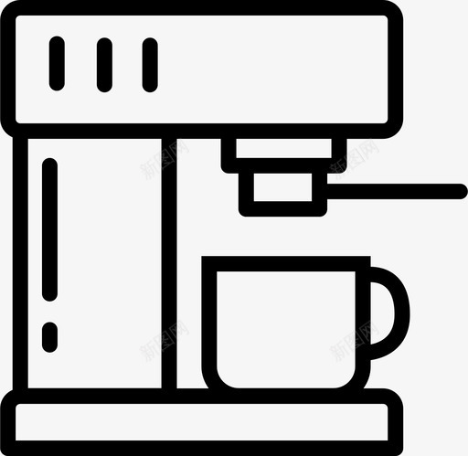 浓缩咖啡机饮料咖啡图标svg_新图网 https://ixintu.com 咖啡 咖啡店 浓缩咖啡机 饮料