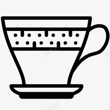 复古杯咖啡饮料图标图标
