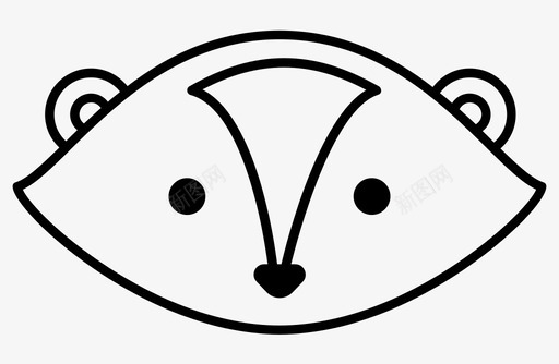 獾动物蜂蜜獾图标图标