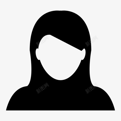女性头像个人图标svg_新图网 https://ixintu.com 个人 个人资料 化身向量图标 头像 女孩 女性 用户