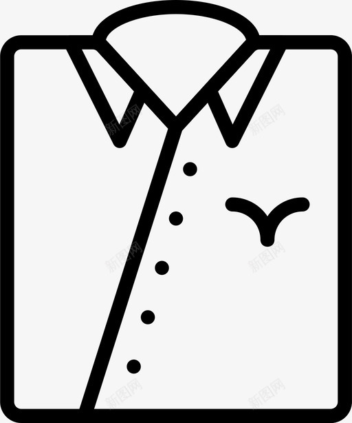 衬衫厨师衣服图标svg_新图网 https://ixintu.com 厨师 时尚 男人 男人的衣服轮廓 衣服 衬衫