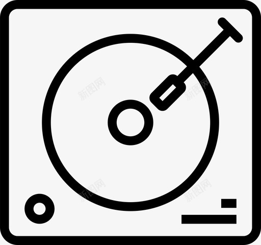 转盘dj音乐图标svg_新图网 https://ixintu.com dj 夏季 夏季和派对 派对 转盘 音乐 音乐播放器
