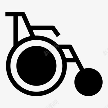 轮椅医学医学图标图标