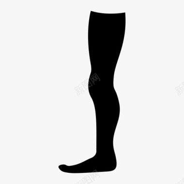 腿身体人图标图标