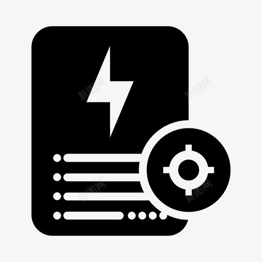 电费单位置文档能源图标svg_新图网 https://ixintu.com 位置 文档 电力 电费单位置 纸张 能源