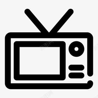 电视经典电视电子图标图标