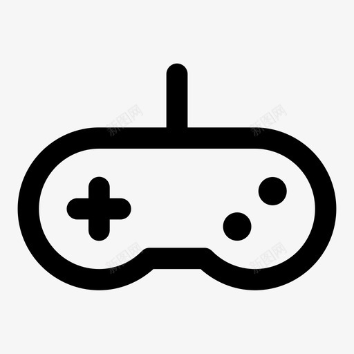 有线游戏板控制器图标svg_新图网 https://ixintu.com 控制器 有线游戏板