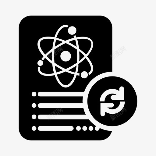 科学文档刷新笔记论文图标svg_新图网 https://ixintu.com 科学文档刷新 笔记 论文 重置