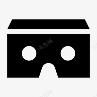 纸板虚拟现实纸板护目镜虚拟现实图标图标