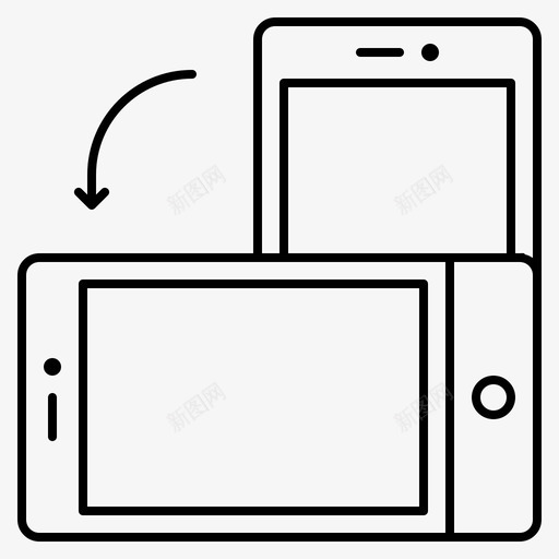 响应式设备定向图标svg_新图网 https://ixintu.com 响应式设计 定向 屏幕 旋转 智能手机 设备 设备响应式网络概要