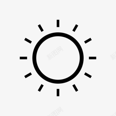 阳光夏天天气图标图标