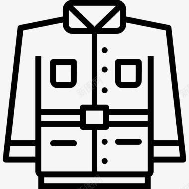 夹克衣服装备图标图标