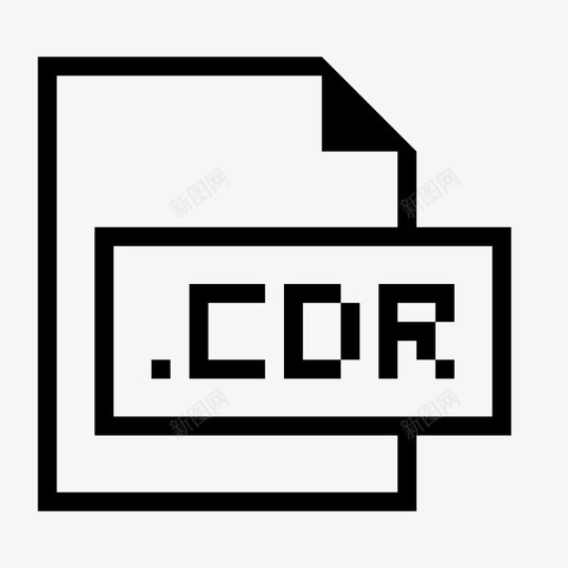 cdr文件扩展名格式图标svg_新图网 https://ixintu.com cdr文件 扩展名 文件格式和扩展名 格式