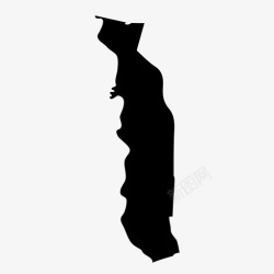 洛美多哥地理几内亚湾图标高清图片