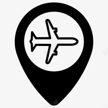 飞机空军基地机场图标图标
