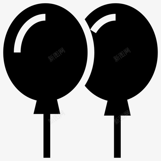 气球秃头生日图标svg_新图网 https://ixintu.com 庆祝 气球 爱情和浪漫符号图标 生日 秃头 节日