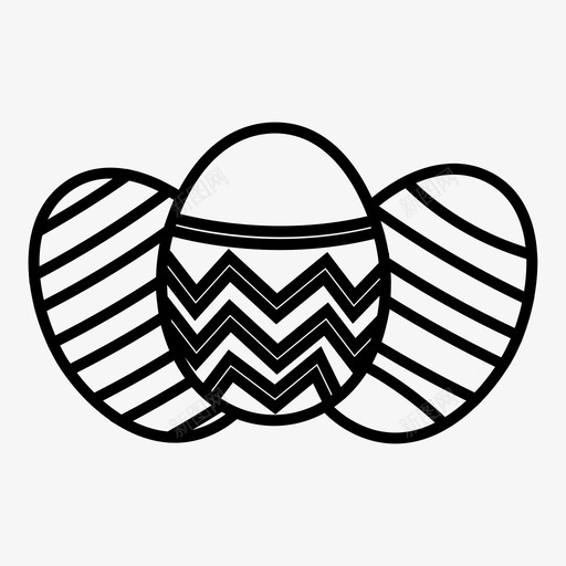 鸡蛋巧克力复活节图标svg_新图网 https://ixintu.com 复活节 巧克力 鸡蛋