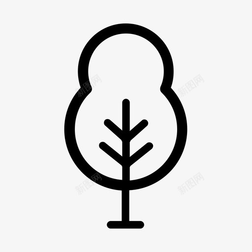 树植物学叶子图标svg_新图网 https://ixintu.com 叶子 树 树模型 植物 植物学