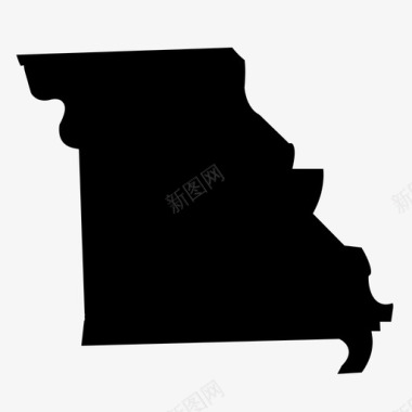 密苏里州州美国图标图标