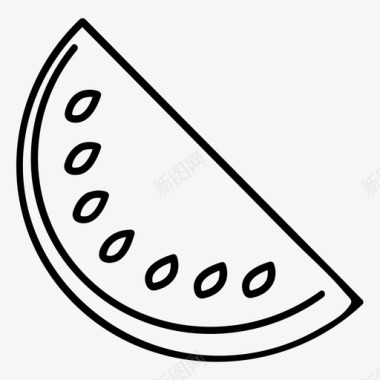 西瓜吃水果图标图标