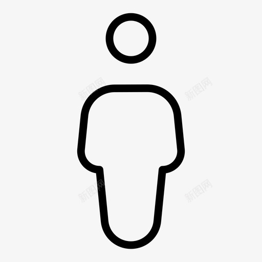 男厕所建筑标志轮廓图标svg_新图网 https://ixintu.com 厕所 建筑标志轮廓 男