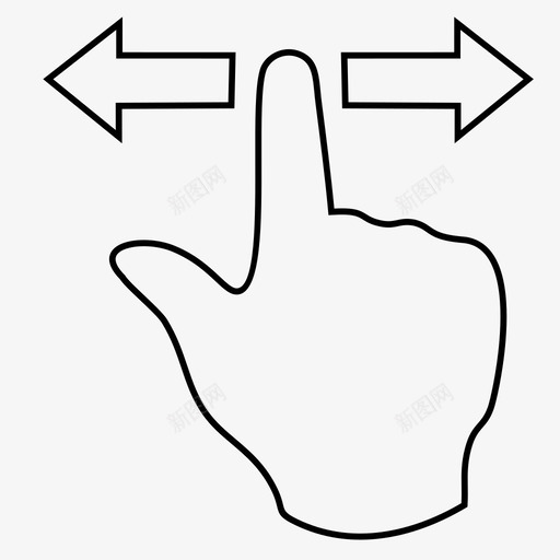 手手指触摸移动左右图标svg_新图网 https://ixintu.com 刷 右 左 手手指触摸移动 手触摸