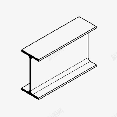 钢梁建筑金属型材图标图标