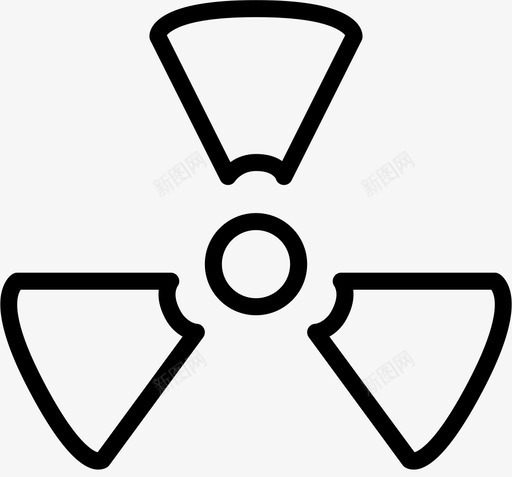 辐射标志生态工业图标svg_新图网 https://ixintu.com 史密森生态概要 工业 生态 辐射标志