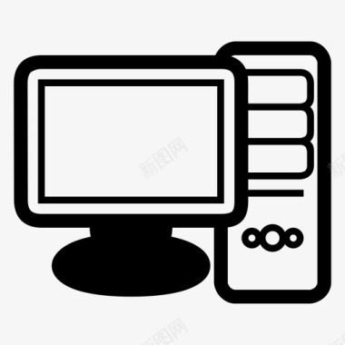 电脑台式机电子图标图标