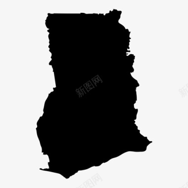 加纳阿克拉地理图标图标
