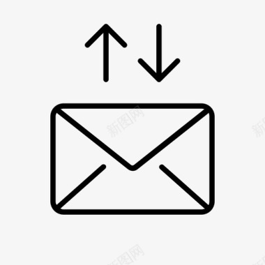 发送接收邮件信封用户界面图标图标