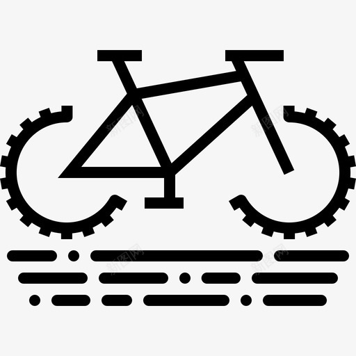 骑自行车探险露营图标svg_新图网 https://ixintu.com 探险 旅行 露营 露营和户外活动 骑自行车