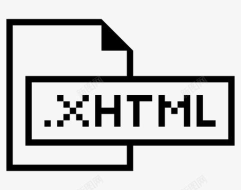 xhtml文件扩展名格式图标图标
