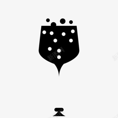 香槟酒杯庆祝饮料图标图标