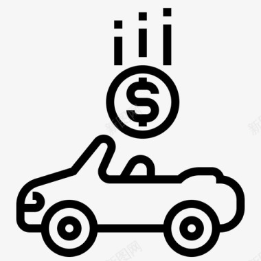 购车银行金融图标图标