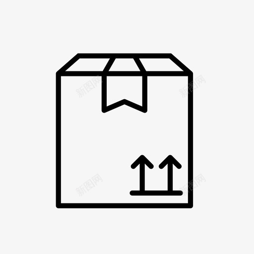 包装装箱交货图标svg_新图网 https://ixintu.com 交付 交货 包装 易碎品 物流 直立 装箱 装运
