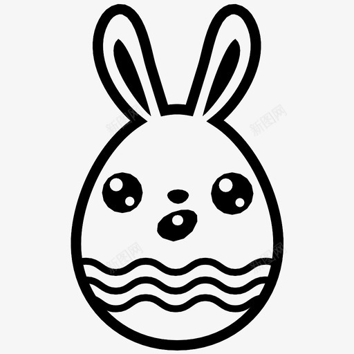 复活节彩蛋兔子惊喜图标svg_新图网 https://ixintu.com 兔子 复活节彩蛋 复活节彩蛋兔子 惊喜