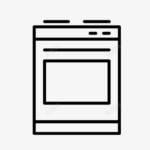 烤箱电器厨师图标svg_新图网 https://ixintu.com 厨师 厨房 烤箱 烹饪 电器