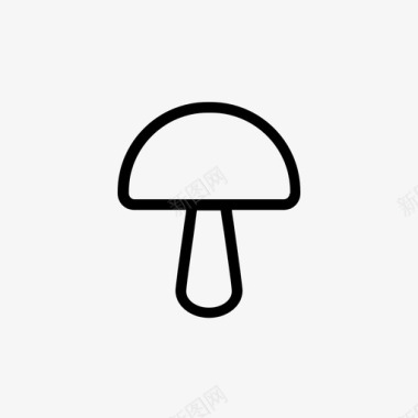 蘑菇纽扣香菇图标图标