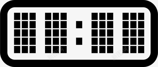 方形数字钟数字钟数字图标图标