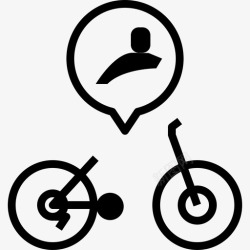 脱轨山地自行车脱轨器自行车齿轮图标高清图片