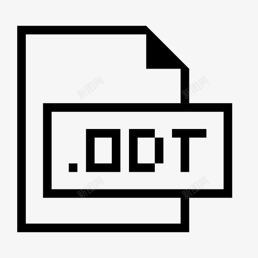 odt文件扩展名格式图标svg_新图网 https://ixintu.com odt文件 扩展名 文件格式和扩展名 格式