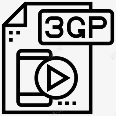 文件类型3gp图标图标