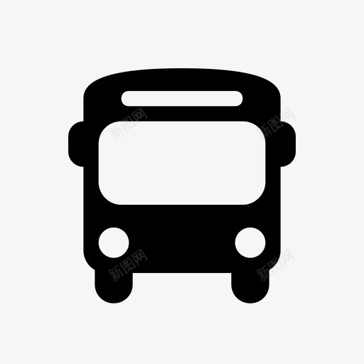 公共汽车通勤公共交通图标svg_新图网 https://ixintu.com 公共交通 公共汽车 启动图标 运输 通勤